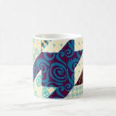 Nahtloses Hintergrundmuster. Patchwork-Muster. Vi Kaffeetasse (Mittel)