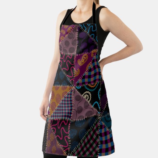 Nahtloses Hintergrundmuster. Patchwork-Muster. Vi Schürze (InSitu)