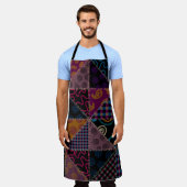 Nahtloses Hintergrundmuster. Patchwork-Muster. Vi Schürze (Getragen)