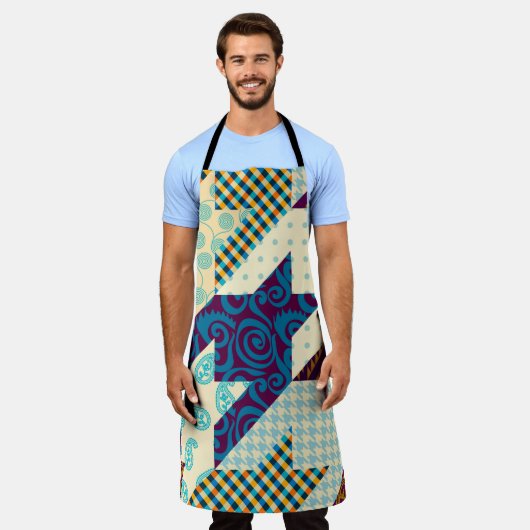 Nahtloses Hintergrundmuster. Patchwork-Muster. Vi Schürze (Getragen)