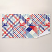 Nahtloses Hintergrundmuster. Patchworkmuster Badehandtuch (Badehandtuch)