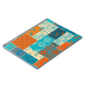 Nahtloses Hintergrundmuster. Patchworkmuster Notizblock (Linke Seite)