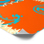 Nahtloses Hintergrundmuster. Patchworkmuster Poster (Ecke)