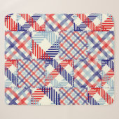 Nahtloses Hintergrundmuster. Patchworkmuster Sherpadecke (Vorderseite (Horizontal))