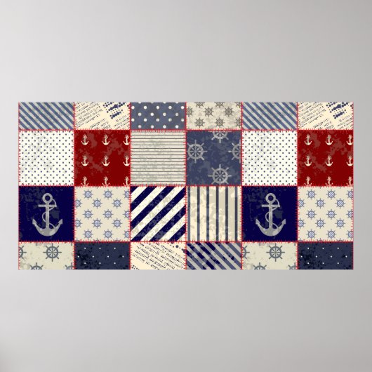 Nahtloses Hintergrundmuster. Wird endlos kacheln. Poster (Vorne)