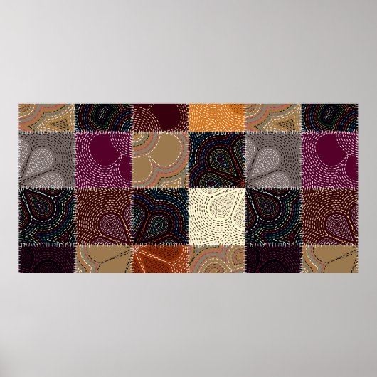 Nahtloses Hintergrundmuster. Wird endlos kacheln. Poster (Vorne)