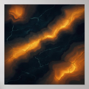 Nahtloses hinterleuchtetes Obsidian Smoke Fabric M Poster
