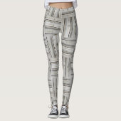 Nahtloses Holzmuster Leggings (Vorderseite)