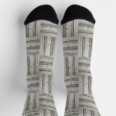 Nahtloses Holzmuster Socken (Oben)