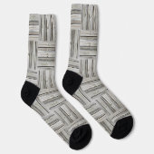 Nahtloses Holzmuster Socken (Rechts)
