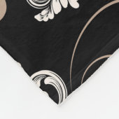 Nahtloses hübsches Damastmuster Fleecedecke (Ecke)