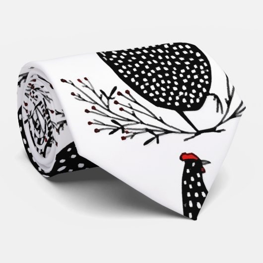 Nahtloses Hühnermuster Krawatte (Gerollt)