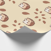 Nahtloses Igel-Umschlagpapier für den gemütlichen  Geschenkpapier (Ecke)