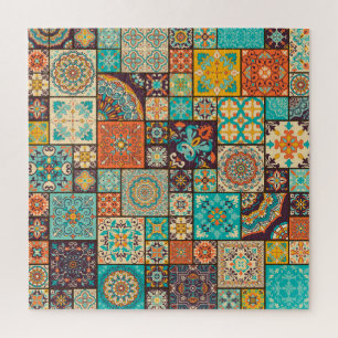 Nahtloses islamisches, arabisches Fliesenmuster. Puzzle
