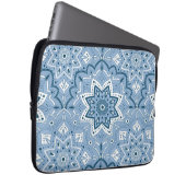 Nahtloses islamisches Blau Laptopschutzhülle (Vorne Rechts)