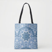 Nahtloses islamisches Blau Tasche (Vorderseite)