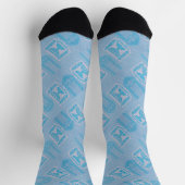 Nahtloses israelisches Passmuster Socken (Oben)