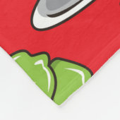 nahtloses japanisches Lebensmittelmuster Fleecedecke (Ecke)