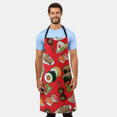 nahtloses japanisches Lebensmittelmuster Schürze (Getragen)