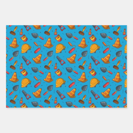 Nahtloses Konstruktionsmuster Geschenkpapier Set (Vorderseite 2)