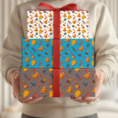 Nahtloses Konstruktionsmuster Geschenkpapier Set