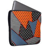 nahtloses kreatives Muster mit geometrischer Zusam Laptopschutzhülle (Vorne Rechts)