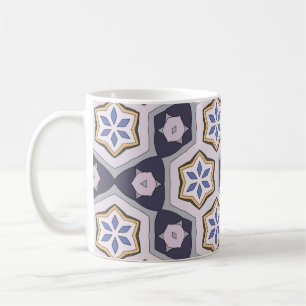 Nahtloses kreisförmiges Vintages Muster. Farbige D Kaffeetasse