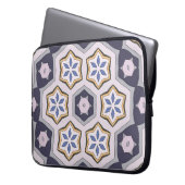 Nahtloses kreisförmiges Vintages Muster. Farbige D Laptopschutzhülle (Vorderseite Links)