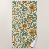 Nahtloses Kunsthandwerk im Stil der Arts and Craft Strandtuch (Vorderseite)