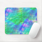 nahtloses Kunsthintergrund-Aquarellblau, grün Mousepad (Mit Mouse)