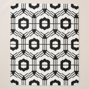 Nahtloses Kunstmuster. Geometrischer Vintage-Hinte Sherpadecke