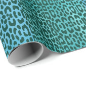 Nahtloses Leopard-Geometrie-Dekorationsmuster Geschenkpapier (Rolleneckpunkt)