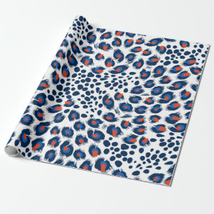 Nahtloses Leopardenhautmuster. Vintag. Geschenkpapier