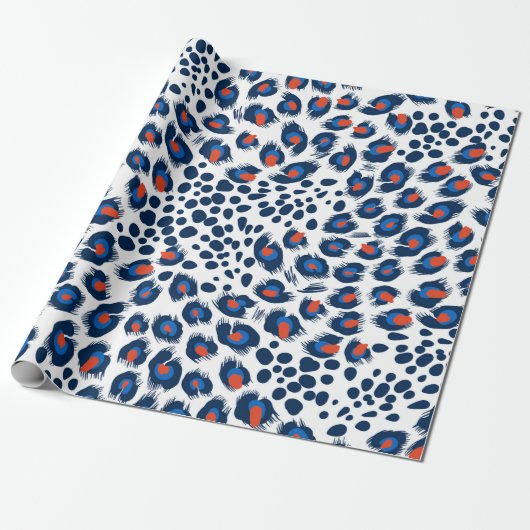 Nahtloses Leopardenhautmuster. Vintag. Geschenkpapier (Ungerollt)