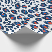 Nahtloses Leopardenhautmuster. Vintag. Geschenkpapier (Ecke)
