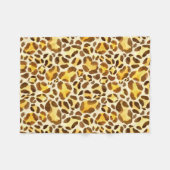 Nahtloses Leopardenmuster Fleecedecke (Vorderseite (Horizontal))