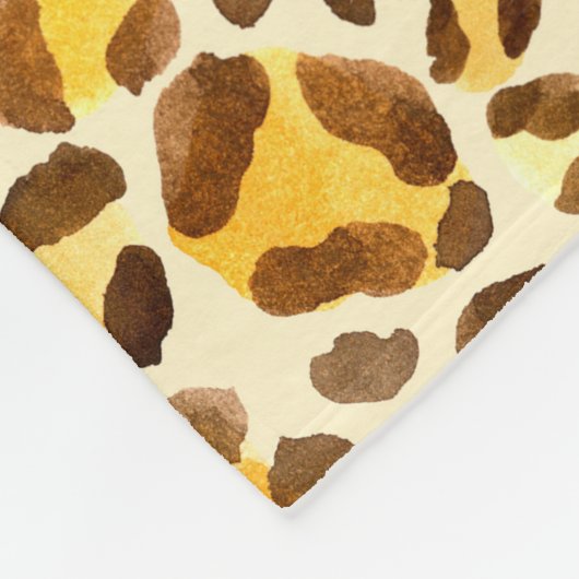Nahtloses Leopardenmuster Fleecedecke (Ecke)