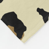Nahtloses Leopardenmuster Fleecedecke (Ecke)