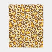 Nahtloses Leopardenmuster Fleecedecke (Vorderseite)