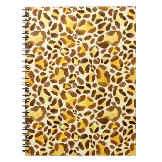 Nahtloses Leopardenmuster Notizblock (Vorderseite)