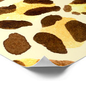 Nahtloses Leopardenmuster Poster (Ecke)