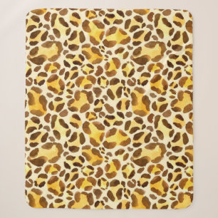 Nahtloses Leopardenmuster Sherpadecke