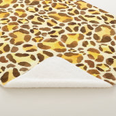 Nahtloses Leopardenmuster Sherpadecke (3/4)