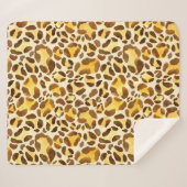 Nahtloses Leopardenmuster Sherpadecke (Vorderseite (Horizontal))