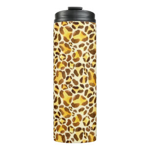 Nahtloses Leopardenmuster Thermosbecher