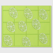 Nahtloses Limones Deluxe Wrapping Paper Geschenkpapier (Flach)