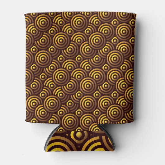 Nahtloses luxuriöses Gold-Muster Dosenkühler (Vorderseite)