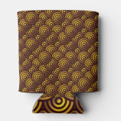 Nahtloses luxuriöses Gold-Muster Dosenkühler (Rückseite)