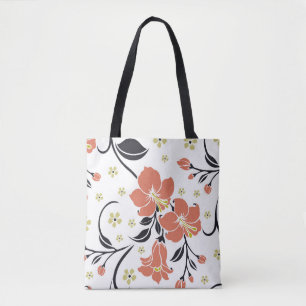Nahtloses Luxusmuster mit Blumen, Spitzen, Tasche