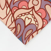 Nahtloses Mandala-Muster. Vintages Dekorelement Fleecedecke (Ecke)
